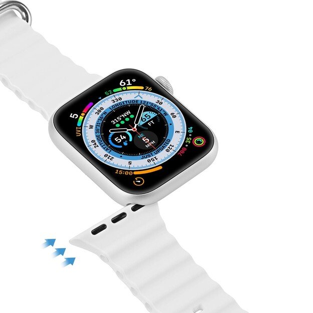 Dux Ducis Apple watch apyrankė 42/44/45/49mm Balta