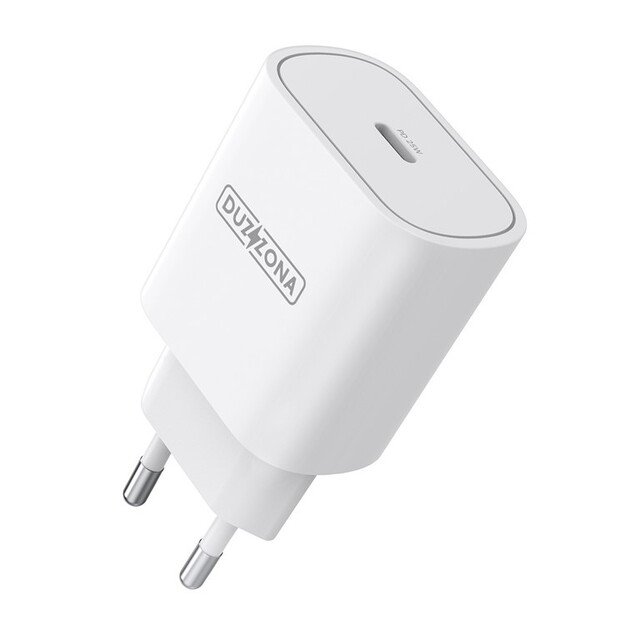 Krovimo blokelis DUZZONA T6 25W USB-C baltas
