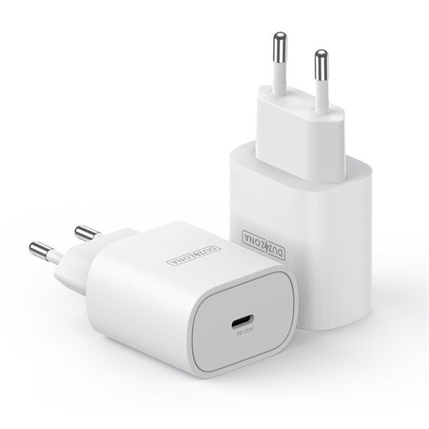 Krovimo blokelis DUZZONA T6 25W USB-C baltas