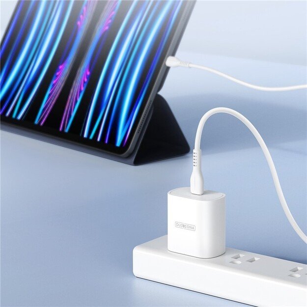Krovimo blokelis DUZZONA T6 25W USB-C baltas
