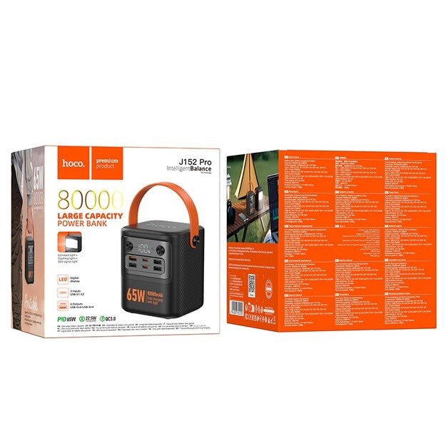 Power Bank Hoco J152 Pro 80000mAh juoda