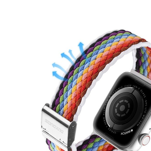 Dux Ducis Apple watch apyrankė 42/44/45/49mm Pale Stripes