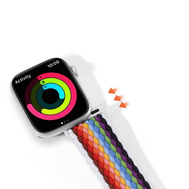 Dux Ducis Apple watch apyrankė 42/44/45/49mm Pale Stripes