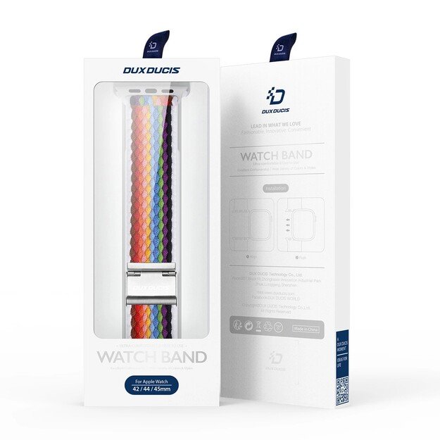 Dux Ducis Apple watch apyrankė 42/44/45/49mm Pale Stripes