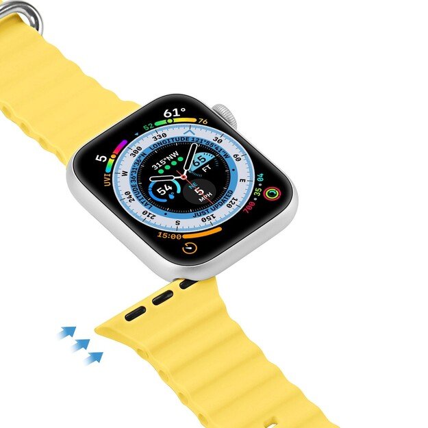 Dux Ducis Apple watch apyrankė 42/44/45/49mm Geltona