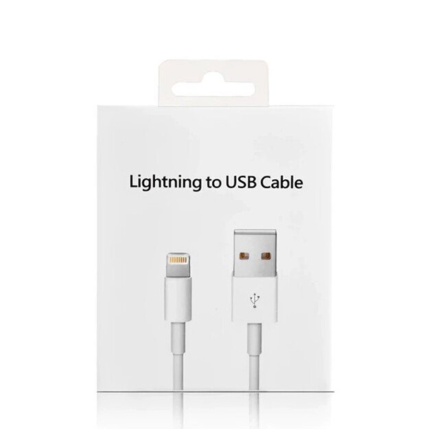 Laidas Apple iPhone USB Lightning HQ2 1m Baltas