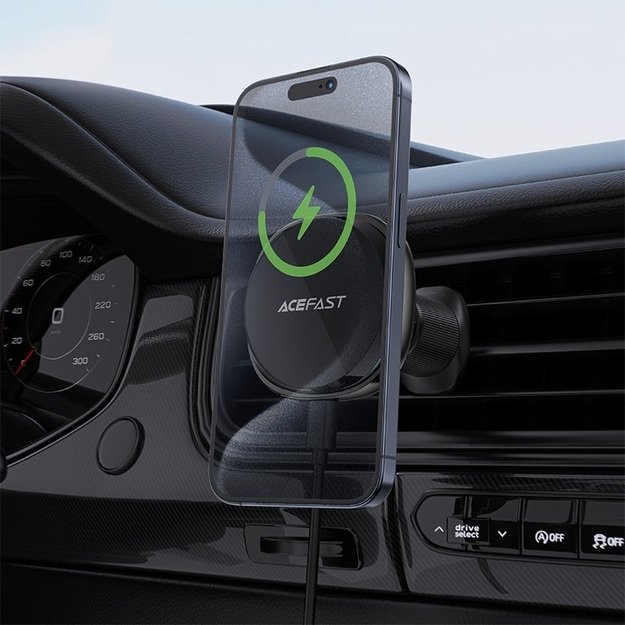 Automobilinis kroviklis laikiklis Acefast D31 Magsafe 15w Juodas
