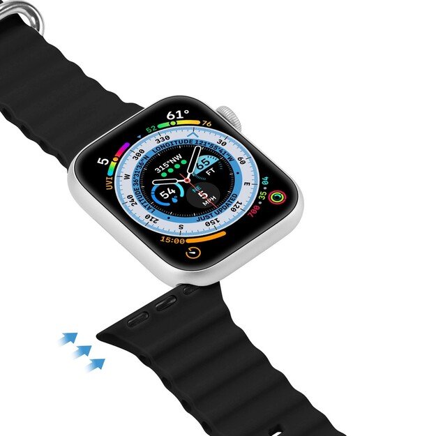 Dux Ducis Apple watch apyrankė 38/40/41mm Juoda