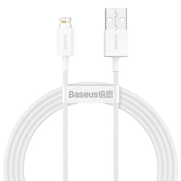 Laidas Baseus Superior USB Lightning 1.5m CALYS-B02 Baltas