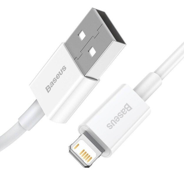 Laidas Baseus Superior USB Lightning 1.5m CALYS-B02 Baltas
