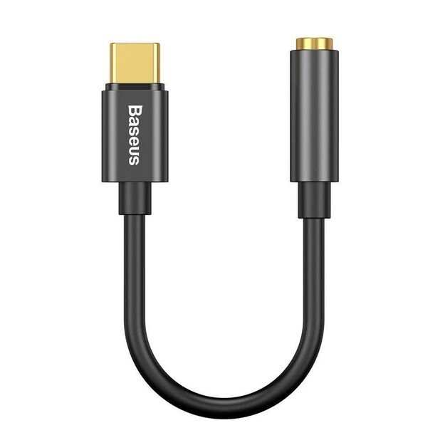 Audio adapteris Baseus L54 iš Type-C į 3.5mm juodas CATL54-01