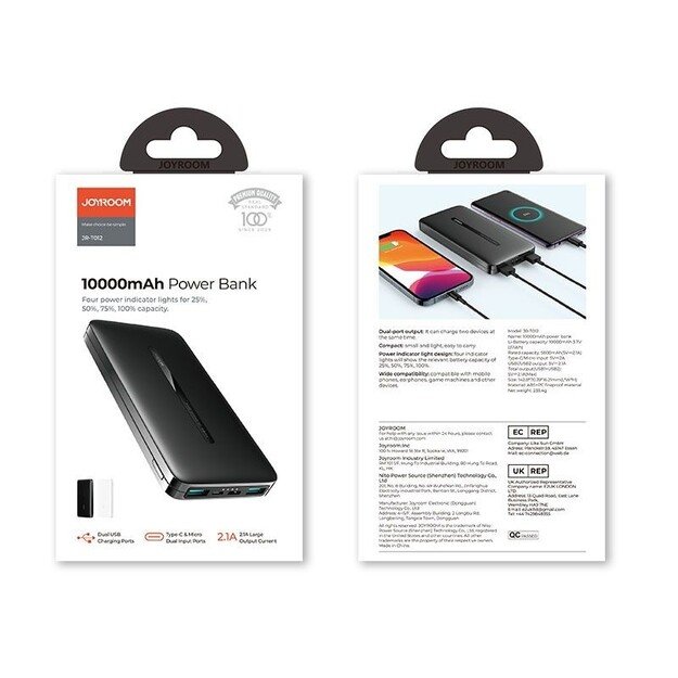 Power Bank Joyroom JR-T012 10000mAh Juodas 1