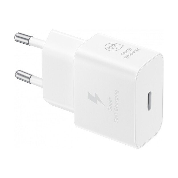Kroviklis Samsung EP-T2510XWEGEU 25W su Type C laidu baltas