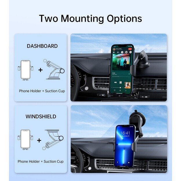 Automobilinis laikiklis kroviklis Choetech T203-F 15W Juodas 4