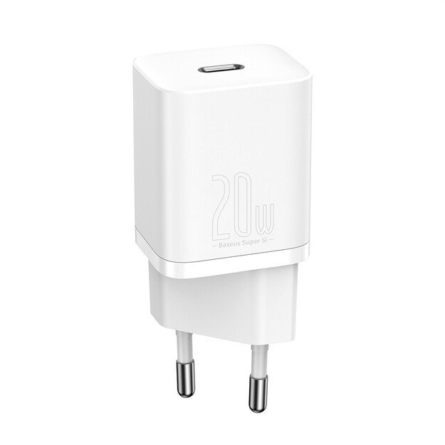Krovimo blokelis Baseus Super Si 20W USB-C CCSUP-B02 Baltas