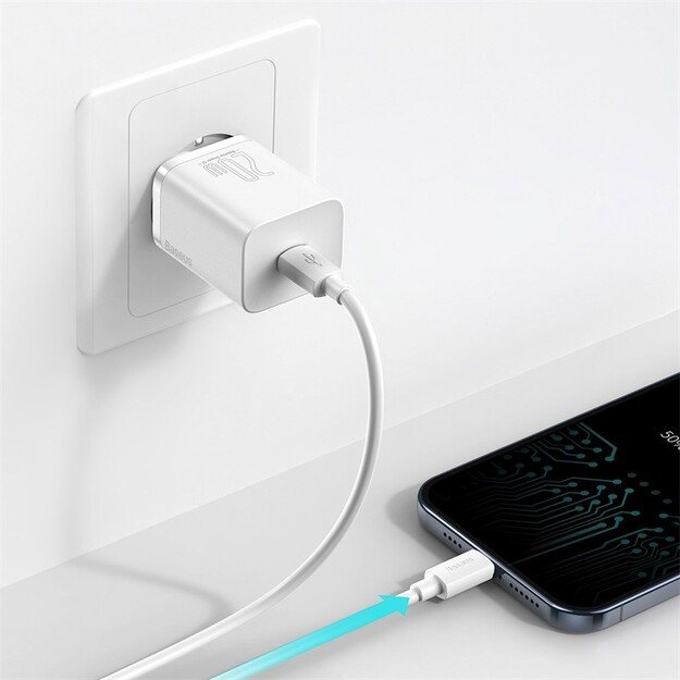 Krovimo blokelis Baseus Super Si 20W USB-C CCSUP-B02 Baltas