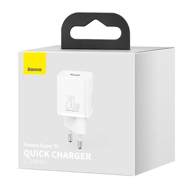 Krovimo blokelis Baseus Super Si 20W USB-C CCSUP-B02 Baltas