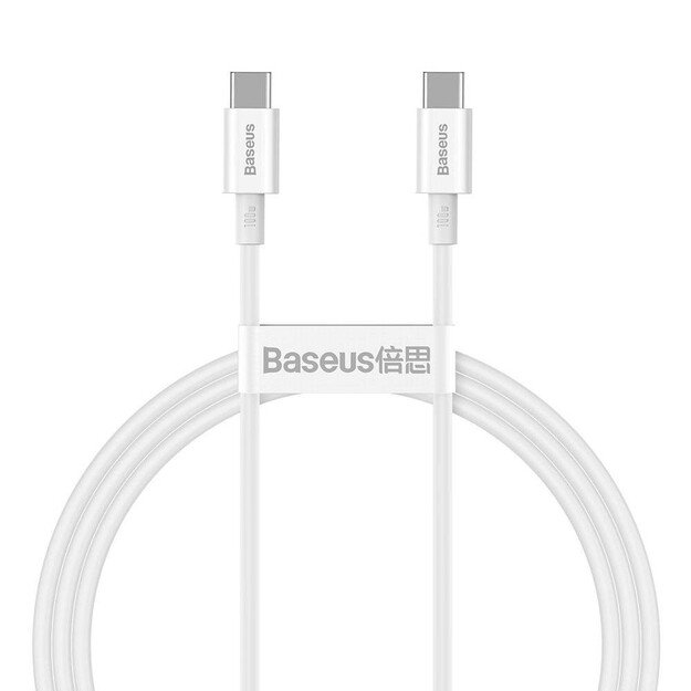Laidas Baseus Superior Type-C 100W 1m CATYS-B02 Baltas