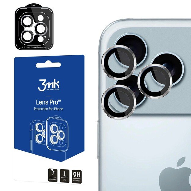 Kameros apsauga Apple iPhone 17 Pro Max Sidabrinis