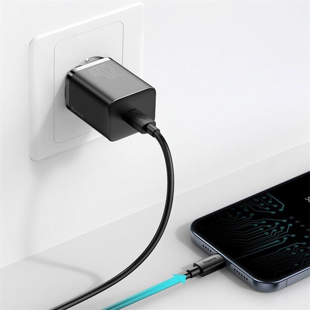 Krovimo blokelis Baseus Super Si 20W USB-C CCSUP-B01 Juodas