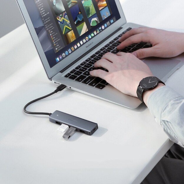 Adapteris Ugreen CM219 USB-C to 4xUSB-A 2