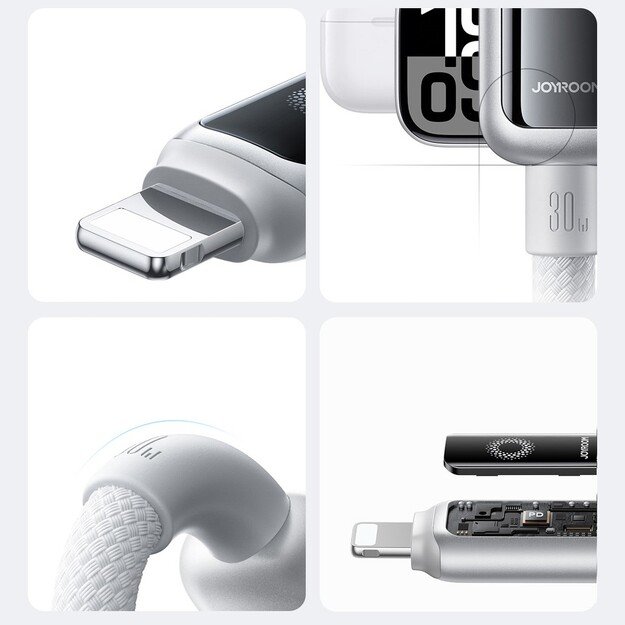 Laidas Joyroom S-A55 Type C Lightning 30W 1.2m baltas 1