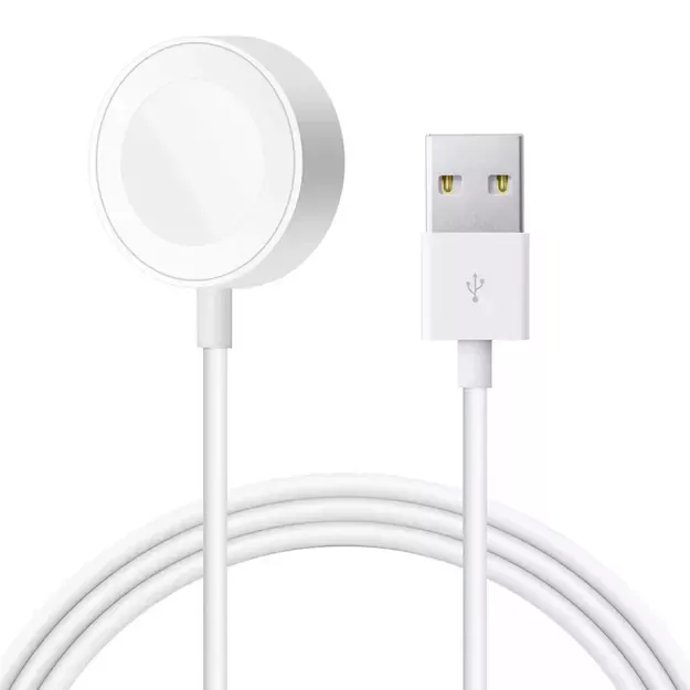 Apple watch kroviklis USB jungtim Baltas HQ