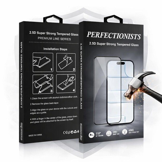 Perfectionists Super strong Apple iPhone 16e apsauginis stikliukas 3