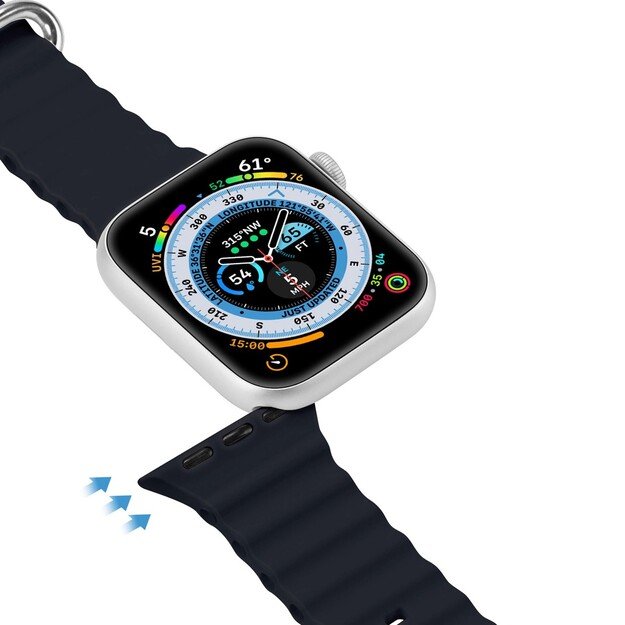 Dux Ducis Apple watch apyrankė 42/44/45/49mm Pilka