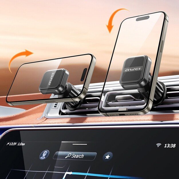 Automobilinis laikiklis Awei X52 Magnetic Juodas