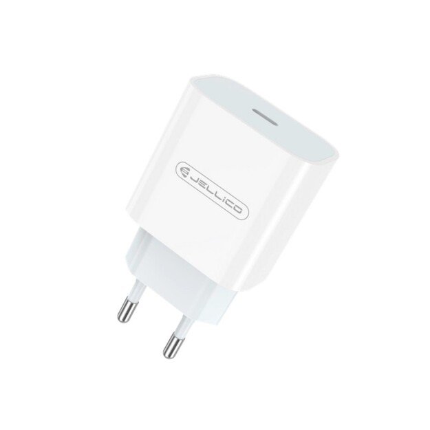 Krovimo blokelis Jellico AK180 20W USB-C su laidu Baltas 1